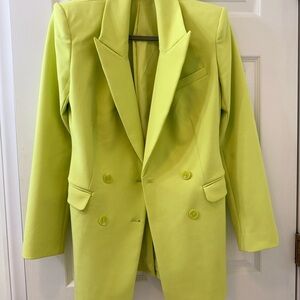Express Women's Lime Green 3 Piece Suit Sz 6